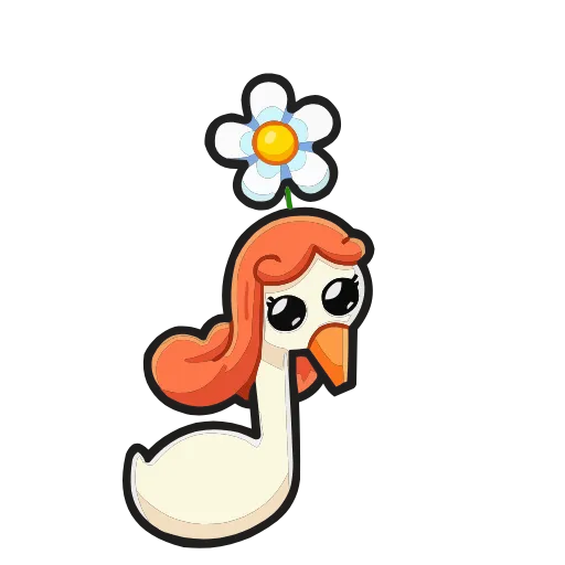 🌼 Эмодзи «Дикие гусыни» для Telegram