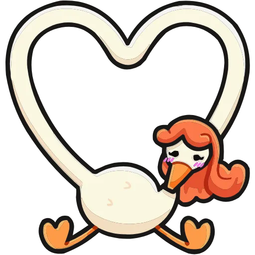 🫶 Эмодзи «Дикие гусыни» для Telegram