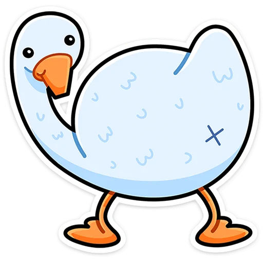 🍑 Стикер «Дикие гуси» для Telegram