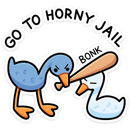 👊 Стикер «Дикие гуси» для Telegram