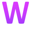 💜 Эмодзи «wildberries - фиолетовые буквы» для Telegram
