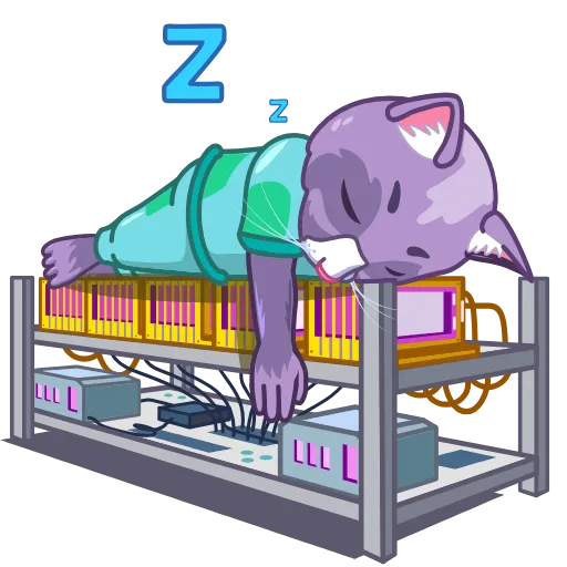 😴 Стикер «Rich Cat» для Telegram