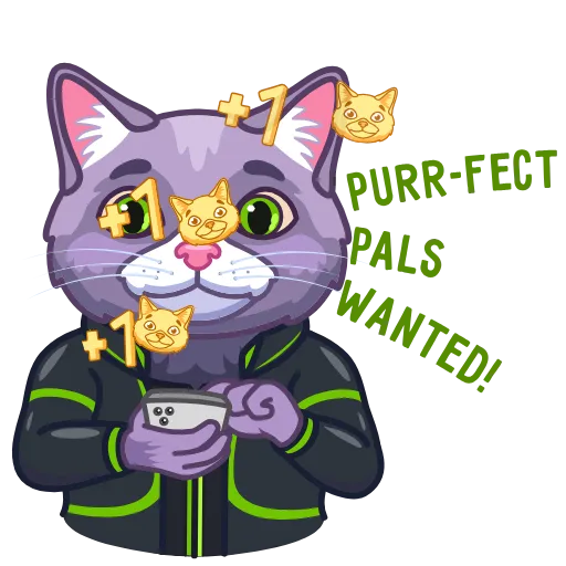 ☝️ Стикер «Rich Cat» для Telegram