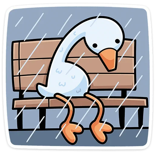 😔 Стикер «Дикие гуси» для Telegram
