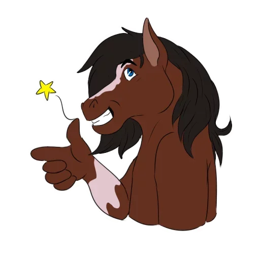 Стикерпак Wild Horse and Dog для Telegram — скачать