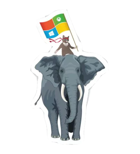 Стикерпак Windows Insider NinjaCat для Telegram — скачать