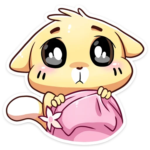 🐈 Стикер «Зимние Бисквит и Ванилька Без Текста» для Telegram