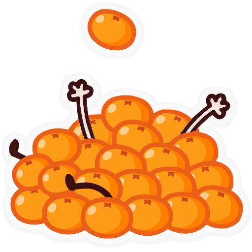 🍊 Эмодзи «Зимний Попкинс» для Telegram