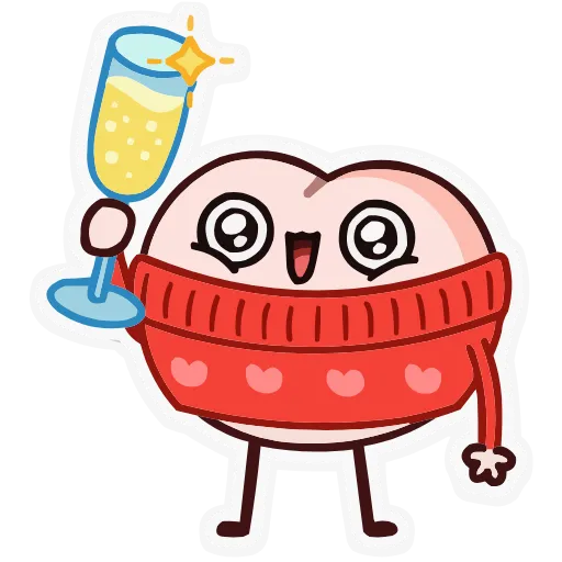 🥂 Эмодзи «Зимний Попкинс» для Telegram