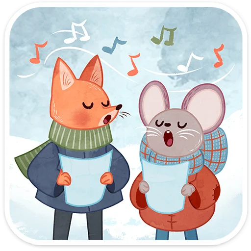 ❄️ Стикер «Зимние забавы» для Telegram