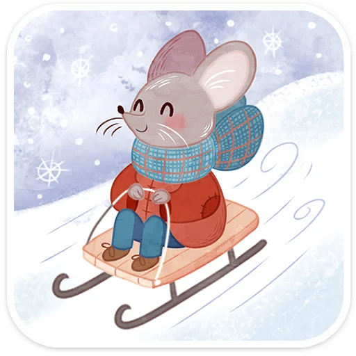 ❄️ Стикер «Зимние забавы» для Telegram