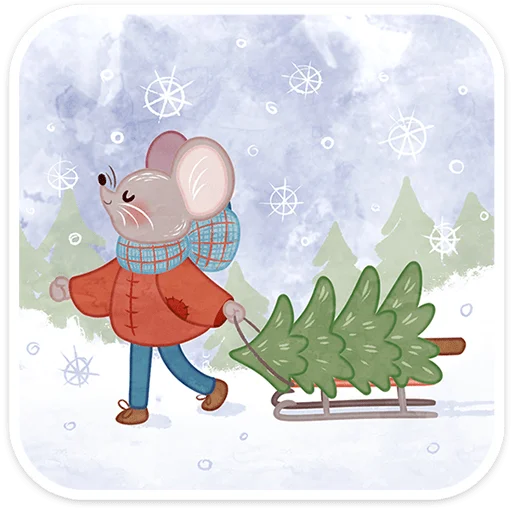 ❄️ Стикер «Зимние забавы» для Telegram