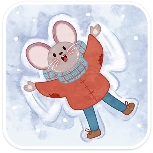 ❄️ Стикер «Зимние забавы» для Telegram