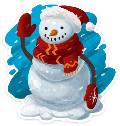 Стикерпак Зимушка · для Telegram — скачать