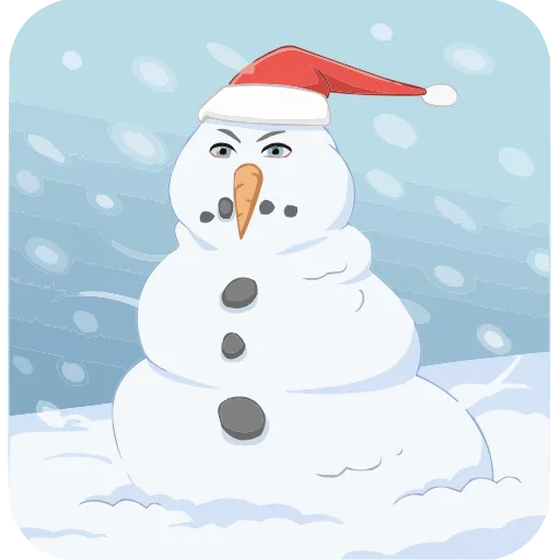 🫥 Эмодзи «Зимний vmoji Без Текста» для Telegram
