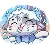 ❄ Эмодзи «Зимние Бисквит И» для Telegram