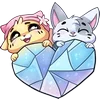 ❤ Эмодзи «Зимние Бисквит И» для Telegram