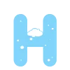 ❄️ Эмодзи «Зимние буквы в снегу» для Telegram