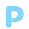 ❄️ Эмодзи «Зимние буквы в снегу» для Telegram