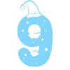 ❄️ Эмодзи «Зимние буквы в снегу» для Telegram