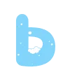 ❄️ Эмодзи «Зимние буквы в снегу» для Telegram