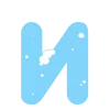 ❄️ Эмодзи «Зимние буквы в снегу» для Telegram
