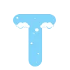 ❄️ Эмодзи «Зимние буквы в снегу» для Telegram