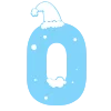 ❄️ Эмодзи «Зимние буквы в снегу» для Telegram
