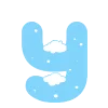 ❄️ Эмодзи «Зимние буквы в снегу» для Telegram