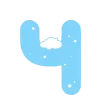 ❄️ Эмодзи «Зимние буквы в снегу» для Telegram