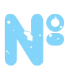 ❄️ Эмодзи «Зимние буквы в снегу» для Telegram