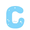 ❄️ Эмодзи «Зимние буквы в снегу» для Telegram