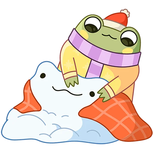 🥶 Стикер «Зимний Хоппер Без Текста» для Telegram