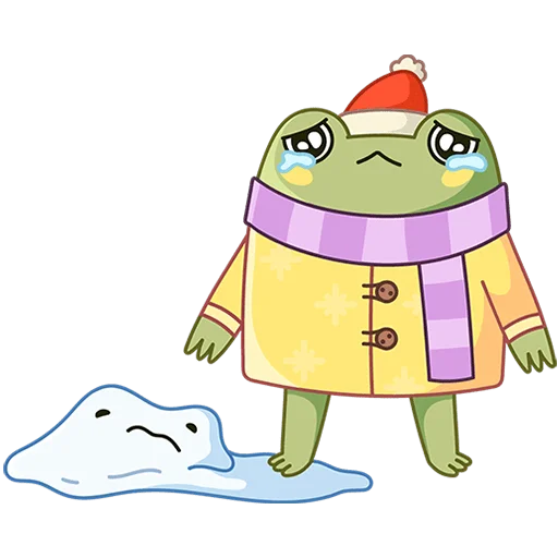 🥶 Стикер «Зимний Хоппер Без Текста» для Telegram