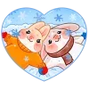 🤩 Эмодзи «Зимние Обнизайки» для Telegram