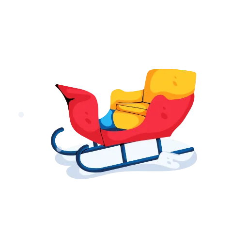 🛷 Эмодзи «Winter Зимний пак» для Telegram