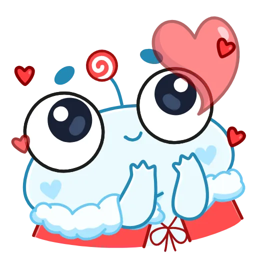 ❤️ Стикер «Spoiled Rabbit Christmas» для Telegram