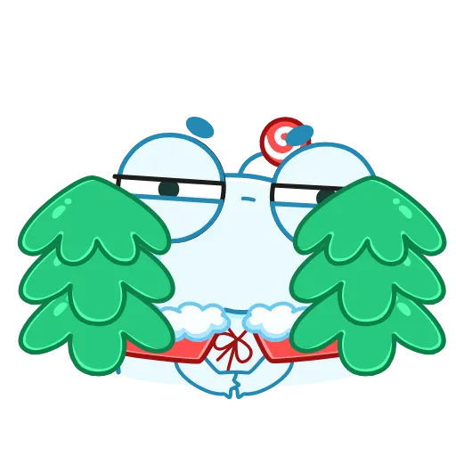 😑 Стикер «Spoiled Rabbit Christmas» для Telegram
