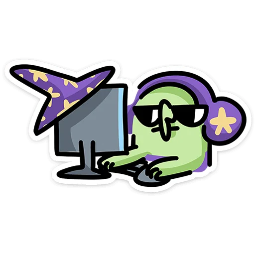 💻 Стикер «Ведьма» для Telegram