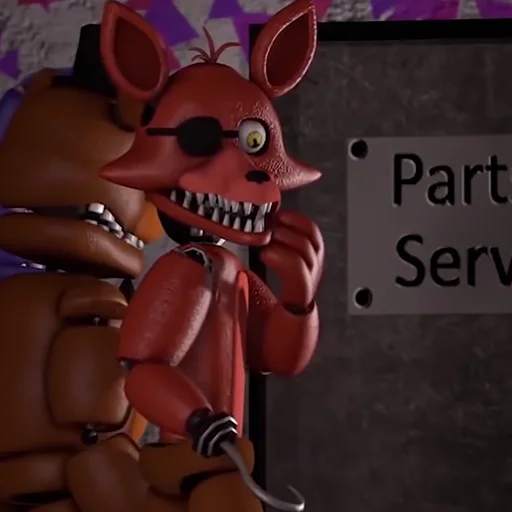 🦊 Стикер «Unwithered/Withered Foxy» для Telegram