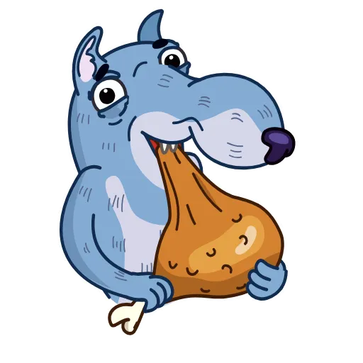 😋 Стикер «Wolf Comrade» для Telegram