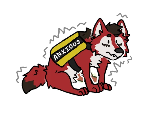 😖 Стикер «Wolf Ezo» для Telegram