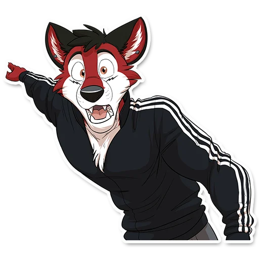 Стикерпак Wolf Ezo для Telegram — скачать