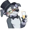🥂 Эмодзи «Wolfhounds» для Telegram