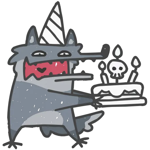 🎂 Эмодзи «Набор эмоджи с мемным Волчарой из ВК в качестве» для Telegram