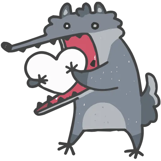 🥰 Эмодзи «Набор эмоджи с мемным Волчарой из ВК в качестве» для Telegram