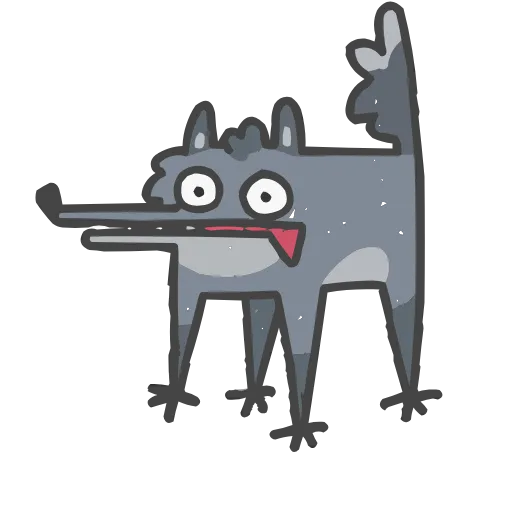 😋 Эмодзи «Набор эмоджи с мемным Волчарой из ВК в качестве» для Telegram
