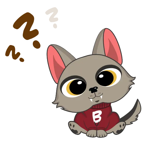 Стикерпак Wolfy (Вульфи) для Telegram — скачать