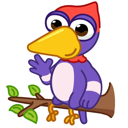 👋 Стикер «Woodpecker» для Telegram