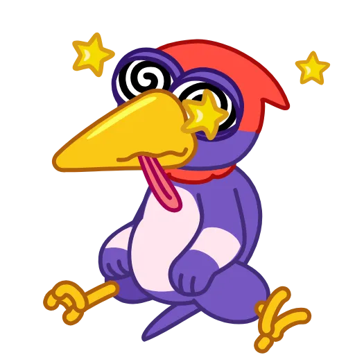 😵‍💫 Стикер «Woodpecker» для Telegram